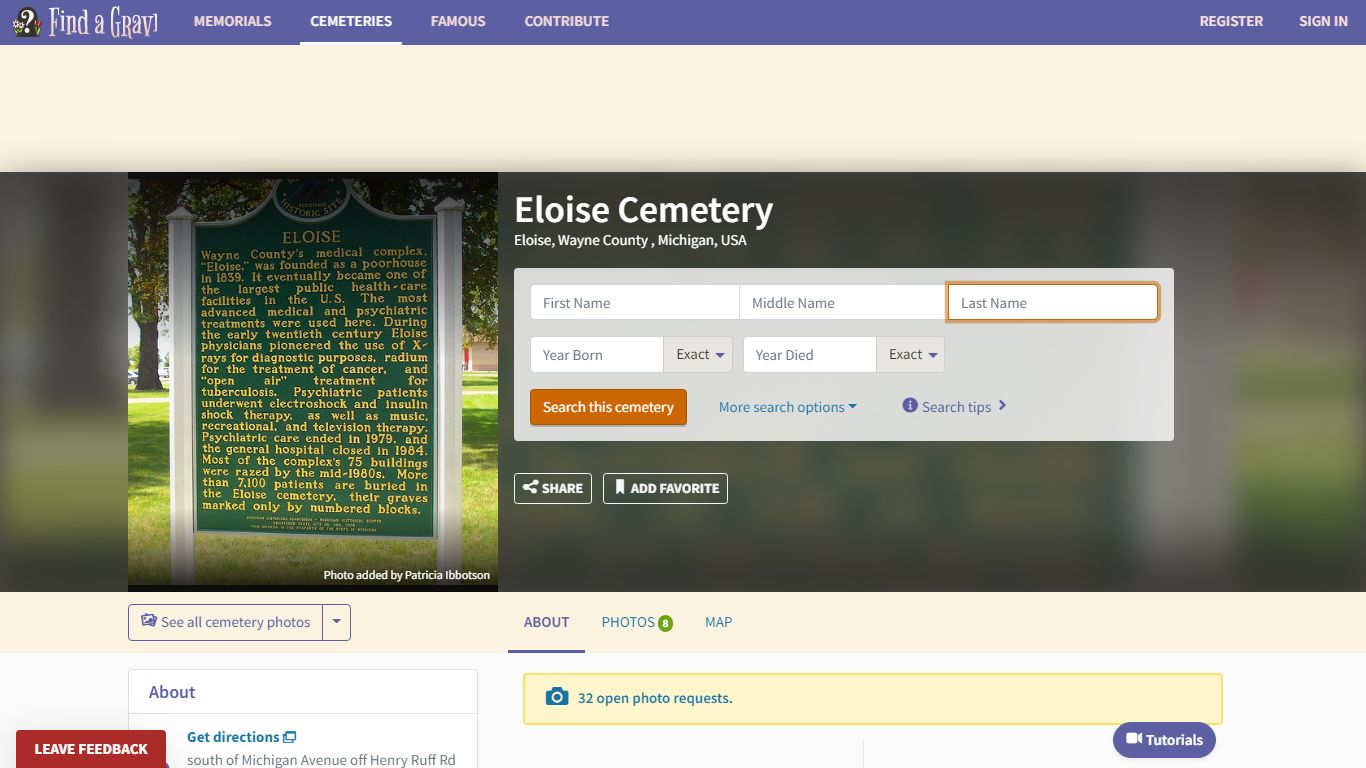 Eloise Cemetery in Eloise, Michigan - Find a Grave